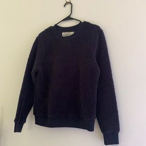 Tory Sport Sherpa crew neck sweater